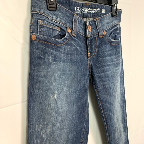 GUESS DAREDEVIL BOOT CUT Distressed Jeans 26 x 31 - Picture 3 of 16